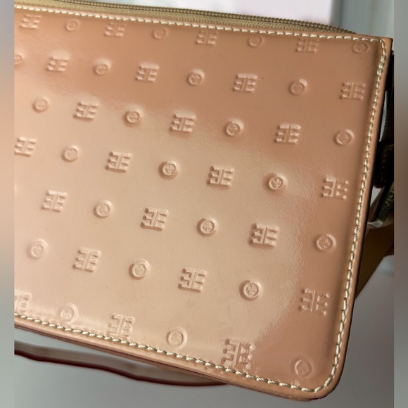 Vintage Arcadia Genuine Patent Leather Tan Mini Purse - Picture 6 of 13